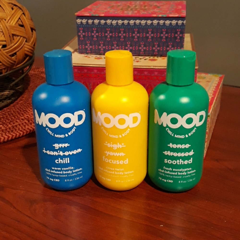 NEW Set of 3 Mood CBD infused body lotions